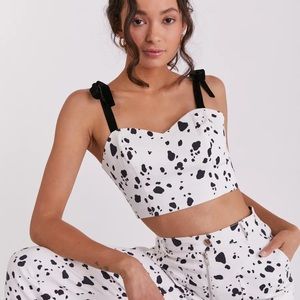 Eggie x Disney 101 Dalmatians Corset Crop Top